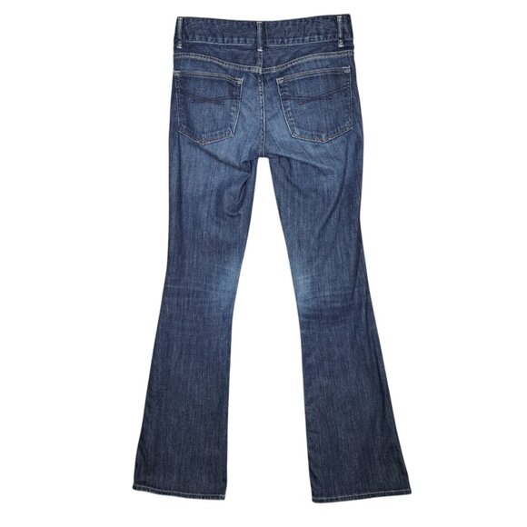 Gap 1969 Perfect Boot Cut Jeans Womens 26/2R Dark Wash Bootcut Low Rise Stretch - Picture 2 of 5